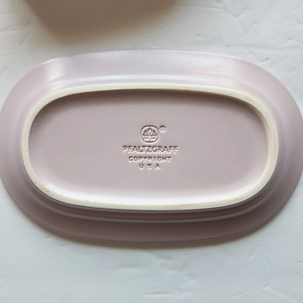 Vintage Pfaltzgraff Stoneware Cape May Lavender Purple Foxglove Butter D…